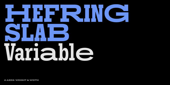 Hefring Slab Variable Font Family