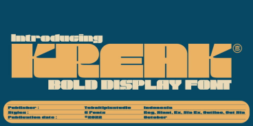 Kreak Display Font Family