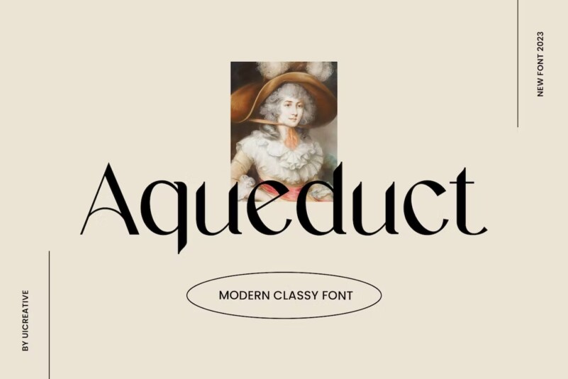 Aqueduct Modern Classy Serif Font Free Font