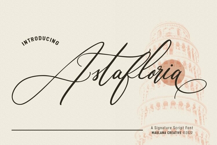 Astafloria Signature Script Font