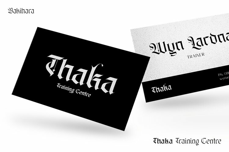 Bakihara - Blackletter Font Family