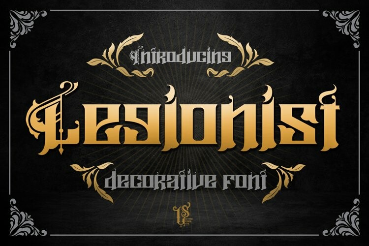 Legionist - Decorative font