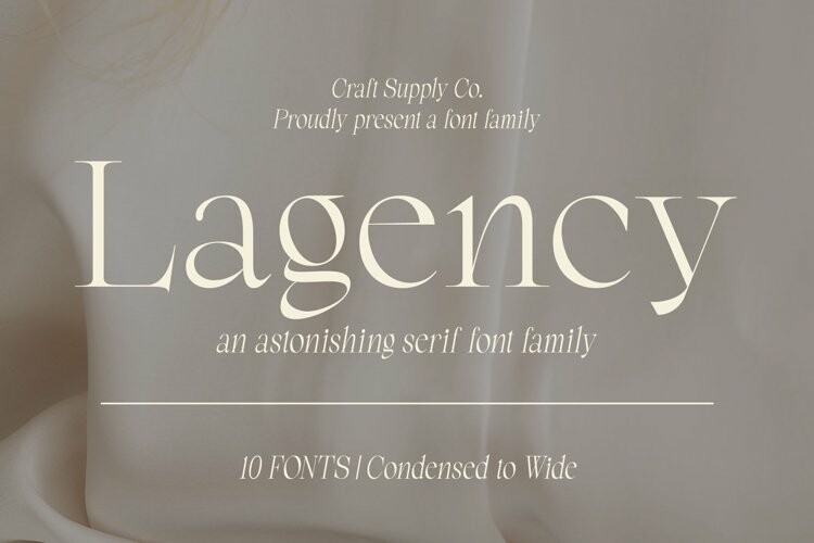 Lagency Font Lagency Font