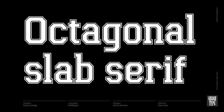 Esquina College Font Family