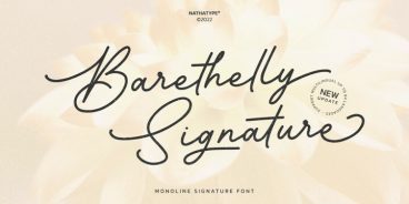 Barethelly Signature Font