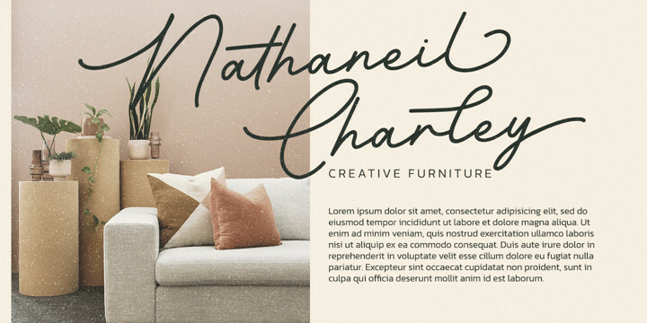 Barethelly Signature Font