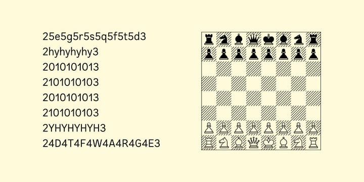 Chessnota Font