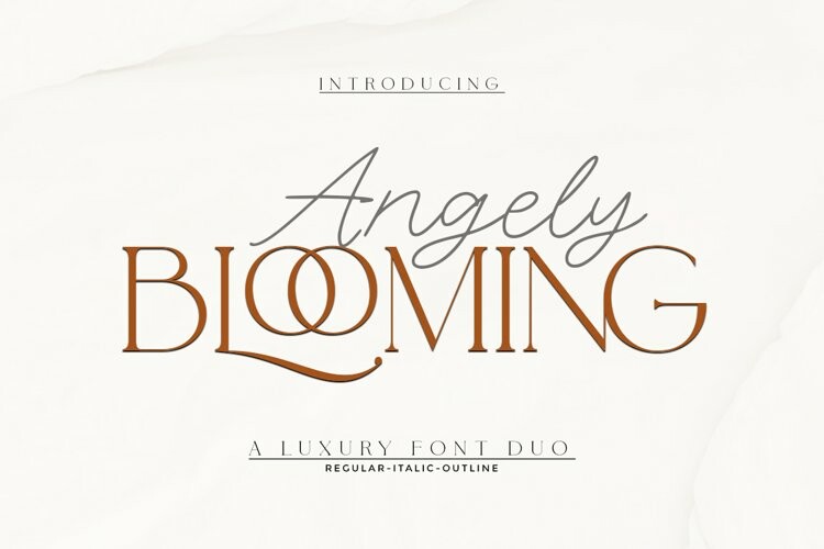 Angely Blooming Font Angely Blooming Font