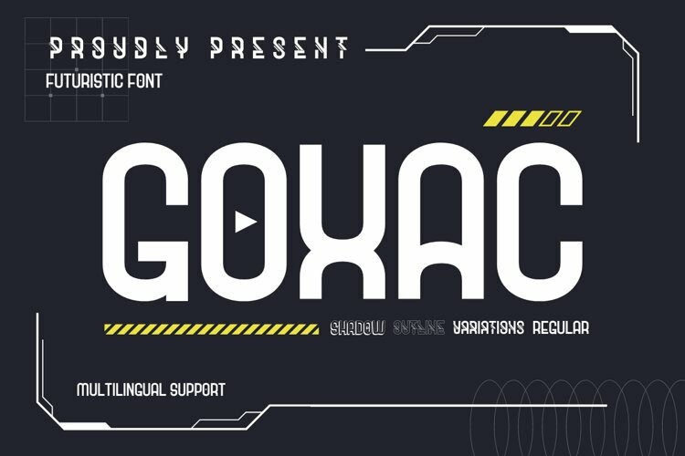 Goxac | Futuristic Font Goxac | Futuristic Font