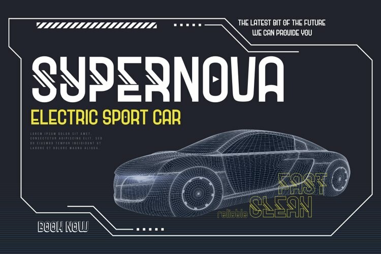 Goxac | Futuristic Font Goxac | Futuristic Font