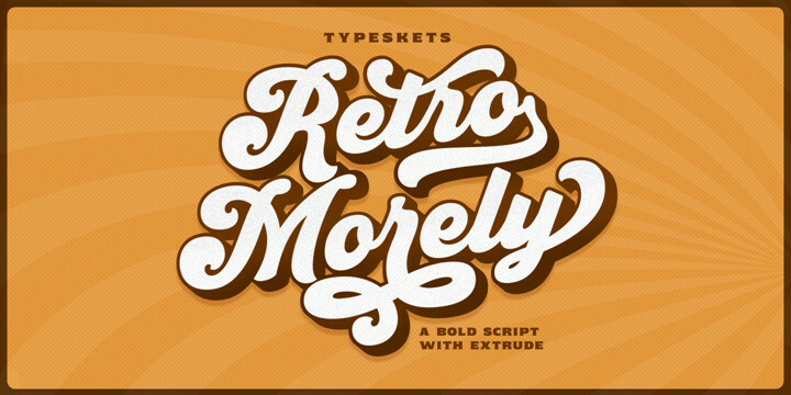 Retro Morely Font Family Retro Morely Font Family