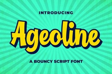 Ageoline Bouncy Script Font