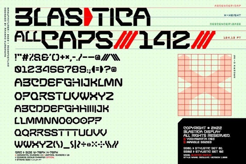 Blastica Display Font - Free Font