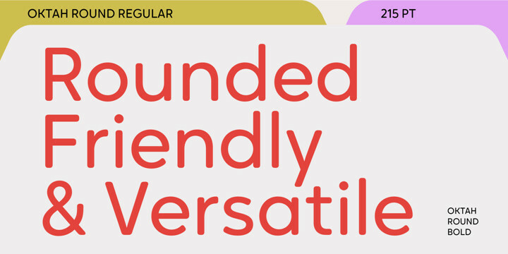 Oktah Round Font Family