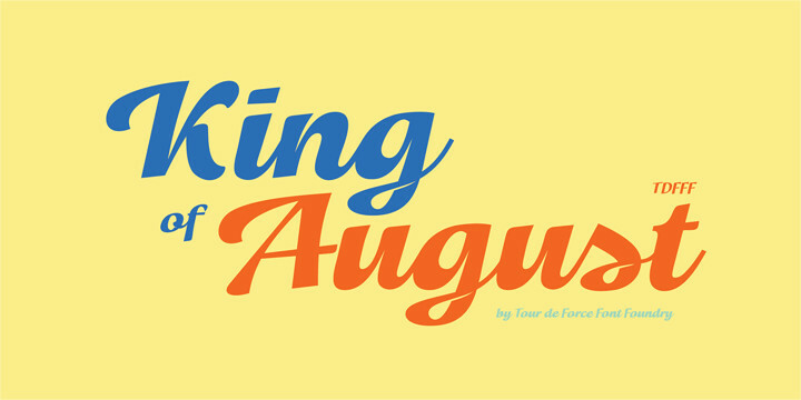 King of August Font King of August Font