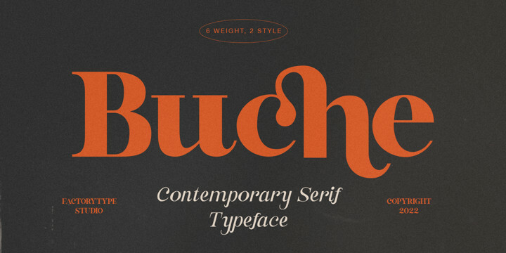 Buche Font Family Buche Font Family