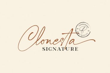 Clonesta Signature Font
