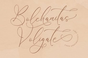 Bolchanitas Voligate Font
