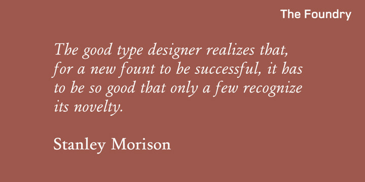 Foundry Old Style Font Family
