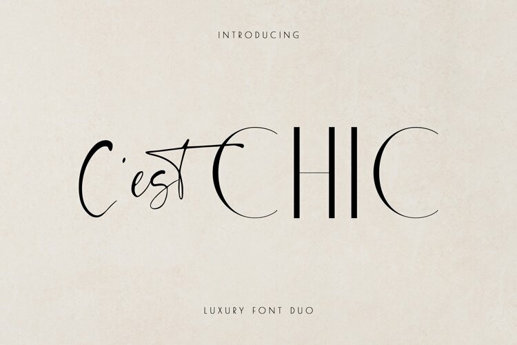 Chic Luxury Font Duo
