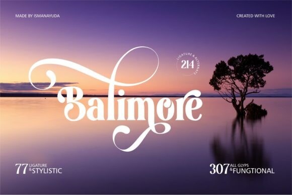 balytmore hanlits beautiful script font Images High... Balimore Font - Free Font