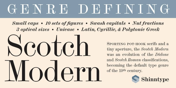 Scotch Modern Font Family
