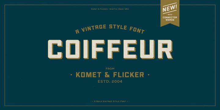 Coiffeur Font Family Coiffeur Font Family