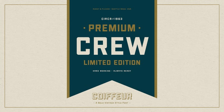 Coiffeur Font Family Coiffeur Font Family