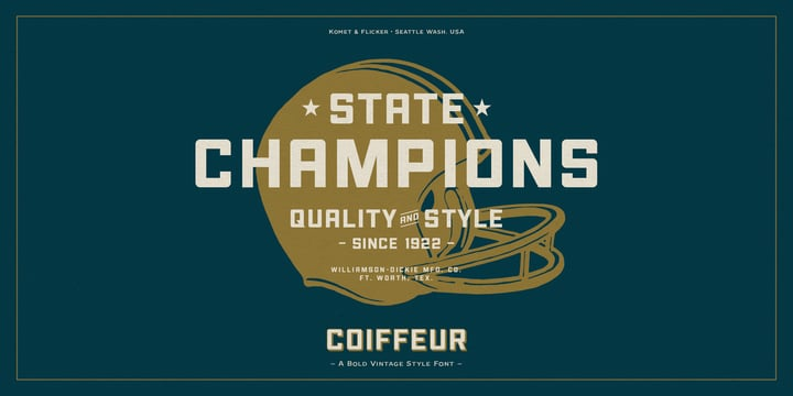 Coiffeur Font Family