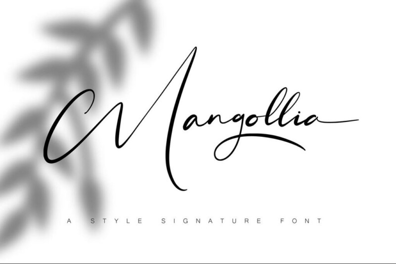 Mangollia Font Mangollia Font