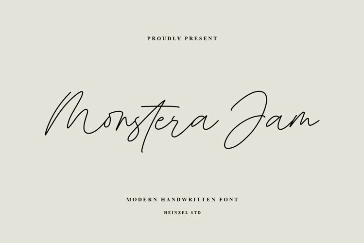 Monstera Jam - Modern Script Font