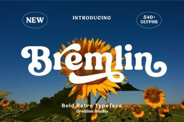 Bremlin - Bold Retro Font Font