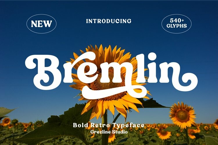 Bremlin - Bold Retro Font Font