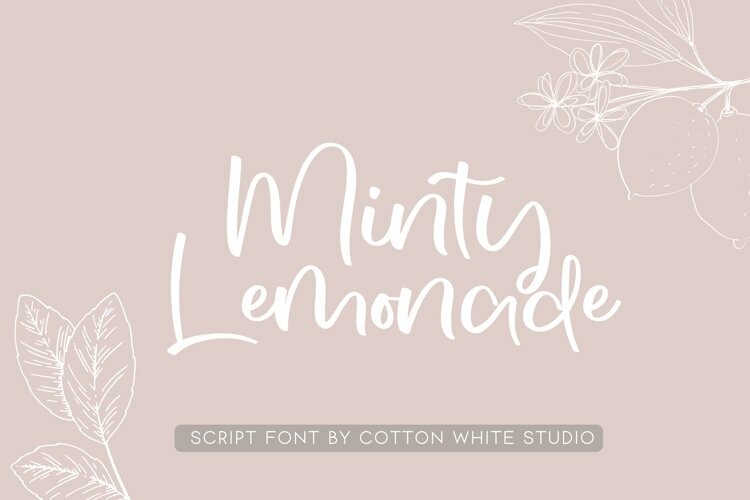 Minty Lemonade Font Free Font