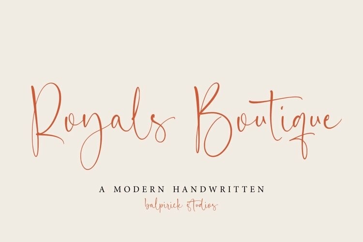Royals Boutique Font - Free Font