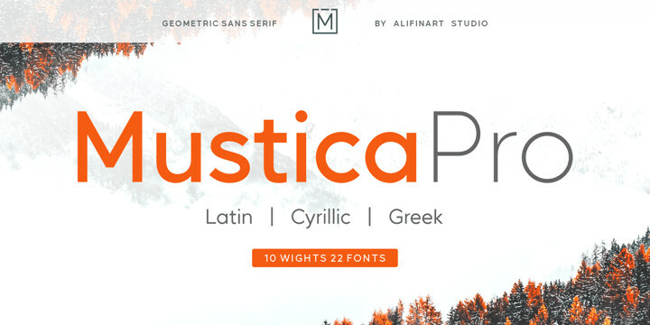 Mustica Pro Font Family - 22 Fonts