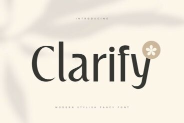 Clarify - Modern Stylish Fancy Font