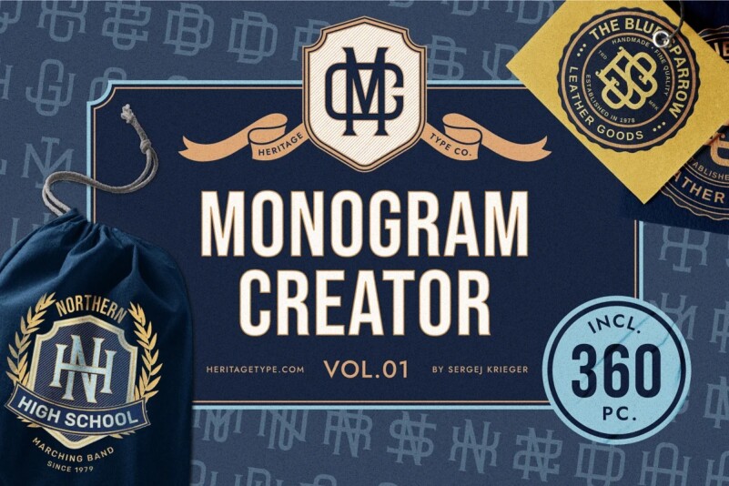 Monogram Creator Vol.01 - Free Font