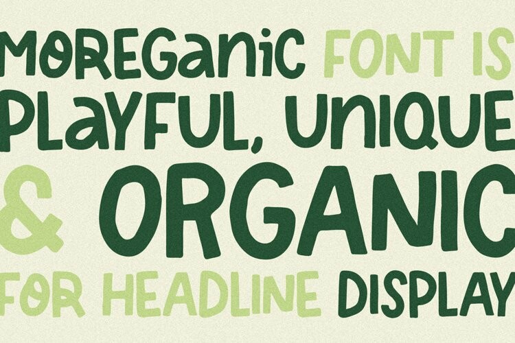 Moreganic Font Moreganic Font