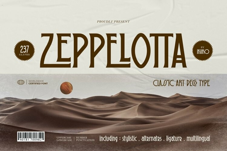 Zeppelotta Font - Free Font