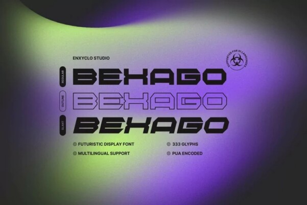 BEXAGO - Futuristic Display Font - Free Font