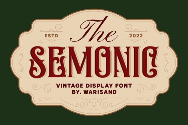 semonic-vintage-font-free-font