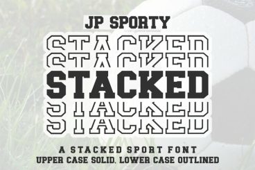 Jp Sporty Stacked Font