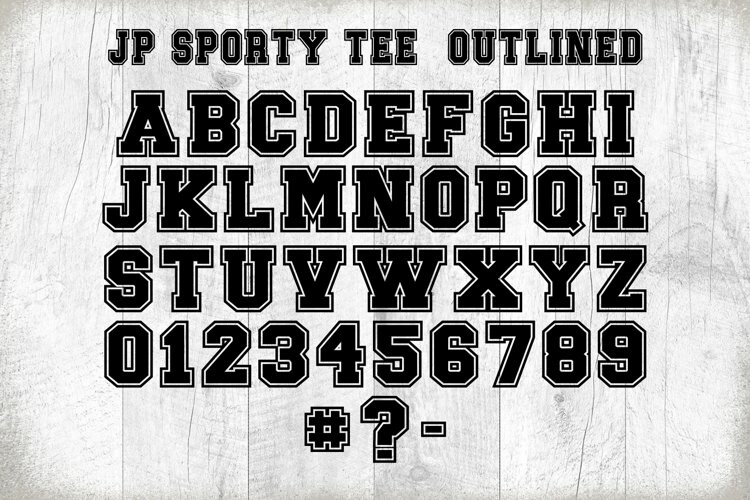 Sporty Tee Family Font