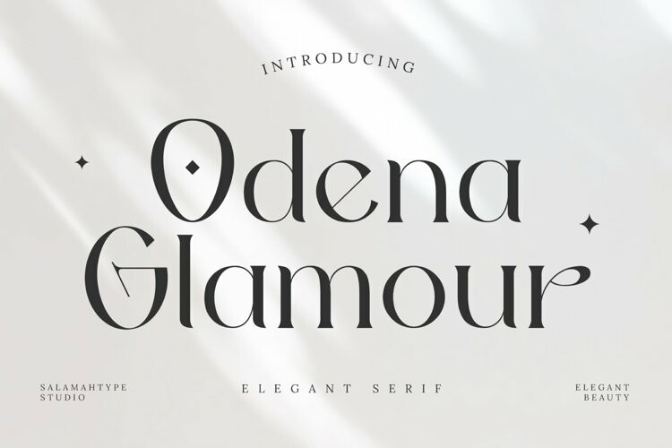 Odena Glamour Font Odena Glamour Font