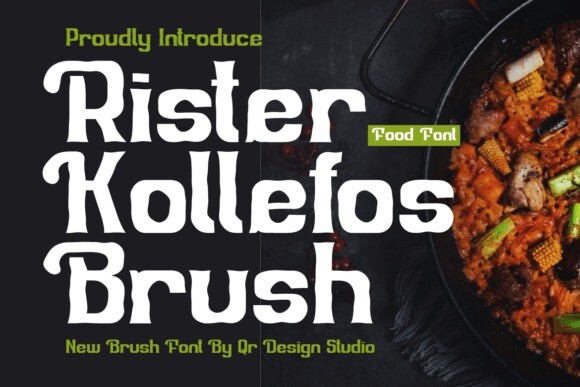 Rister Kollefos Brush Font - Free Font