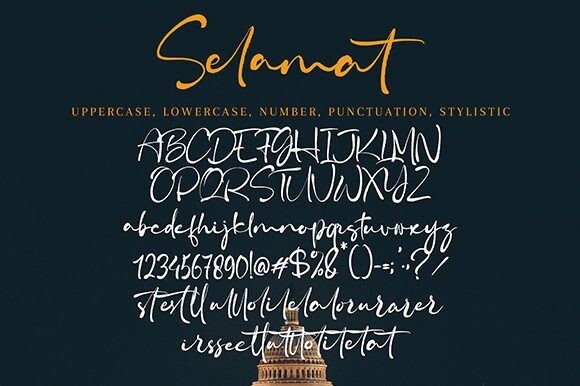 Selamat Script Font - Free Font