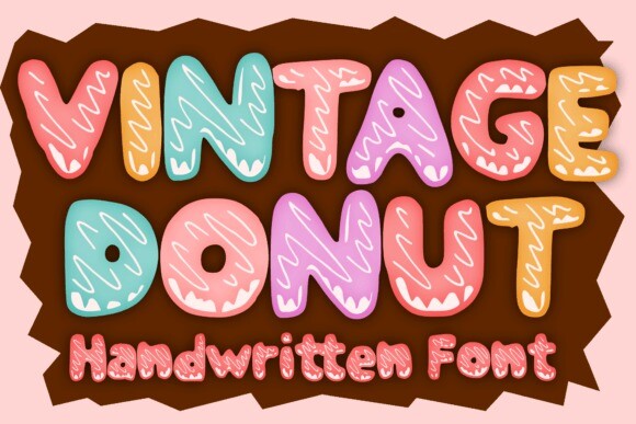 Vintage Donut Font - Free Font