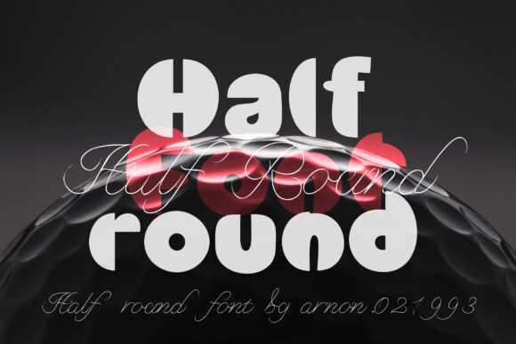 Half Round Font - Free Font
