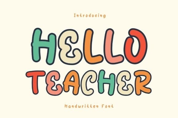 Hello Teacher Font - Free Font